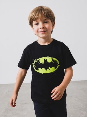 Batman Baskılı 2-5 Yaş Tişört - Siyah
