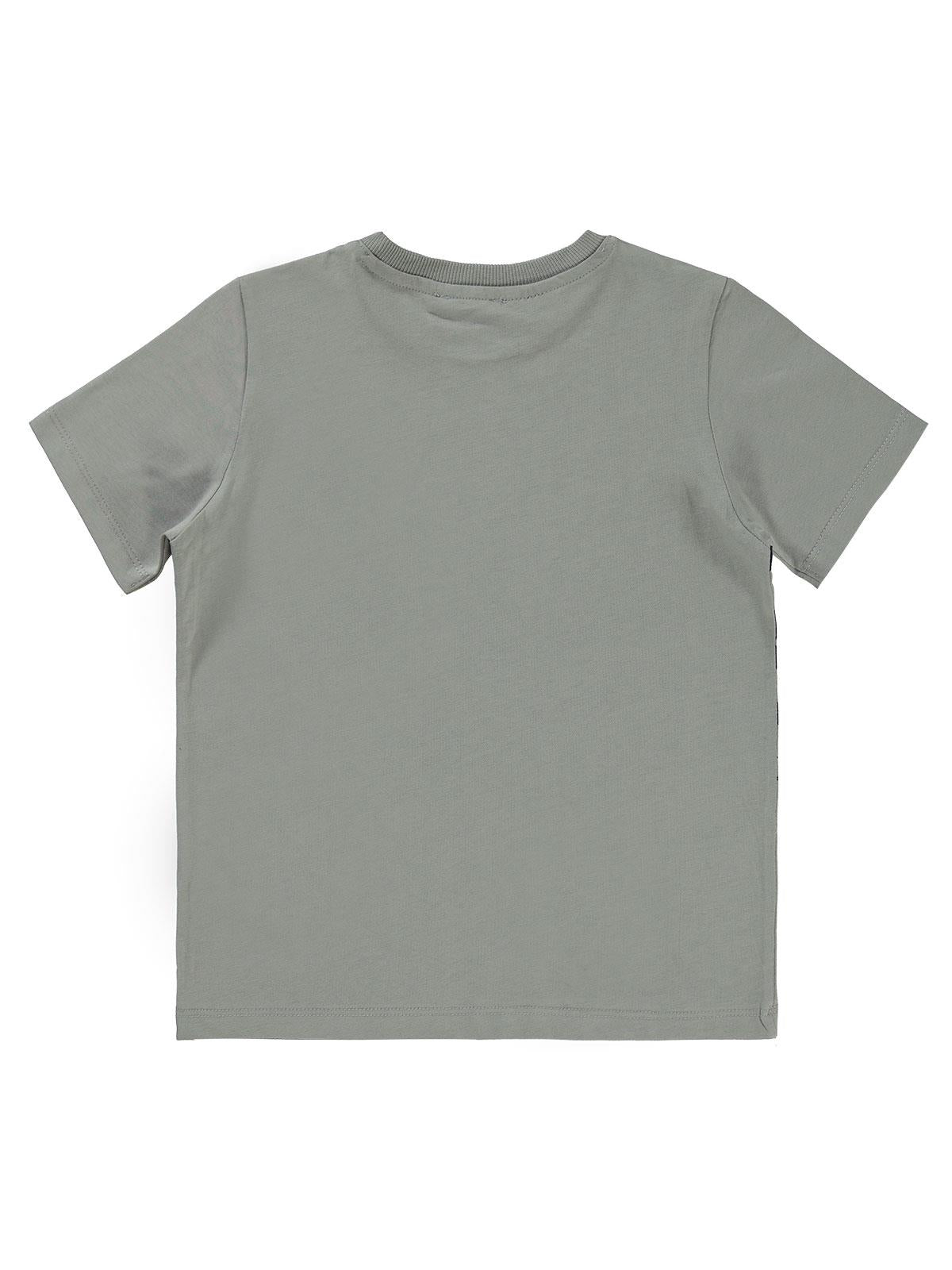 Süperman Logolu 6-9 Yaş Tişört - Gri