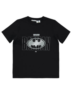 Batman Logolu 10-13 Yaş Tişört - Siyah