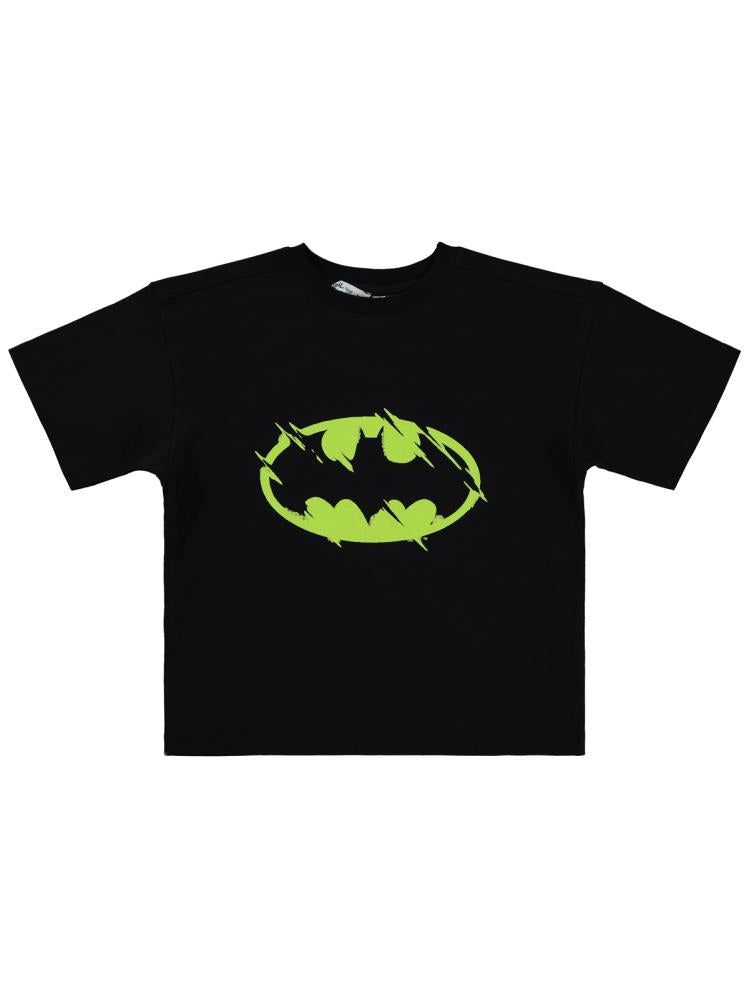 Batman Baskılı 6-9 Yaş Tişört - Siyah
