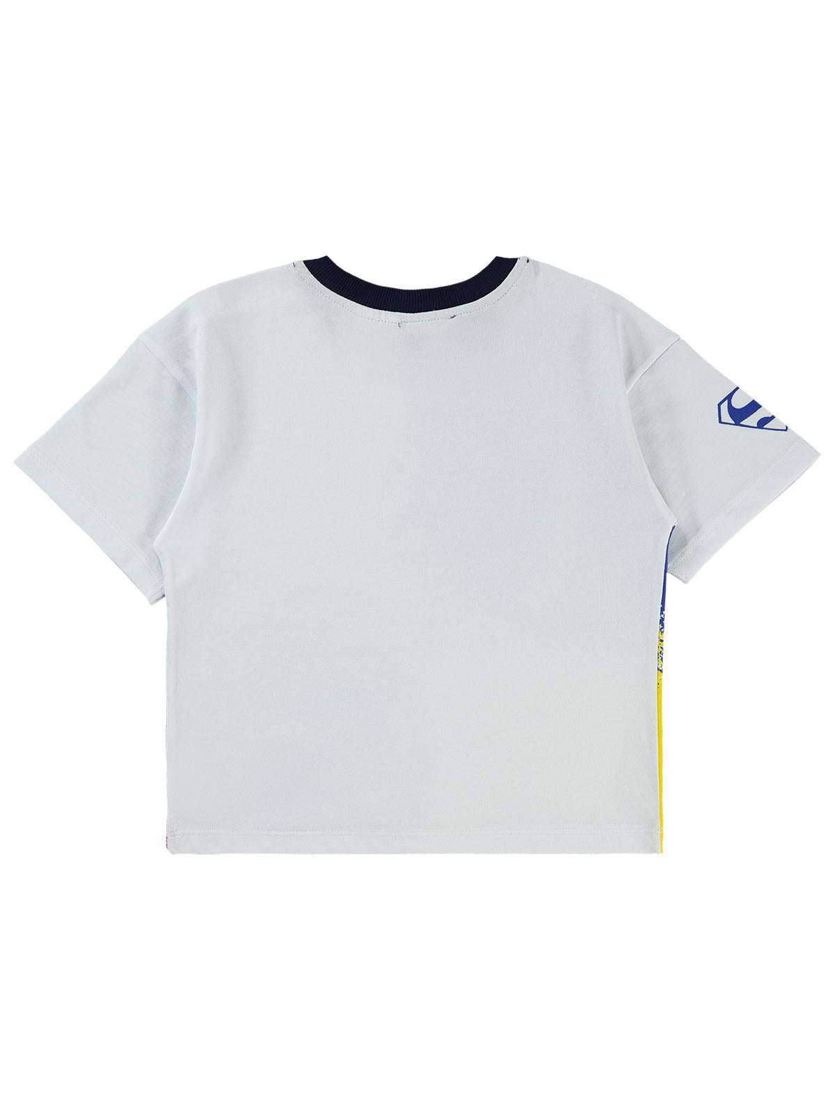 Süperman Baskılı 2-5 Yaş Tişört - Beyaz