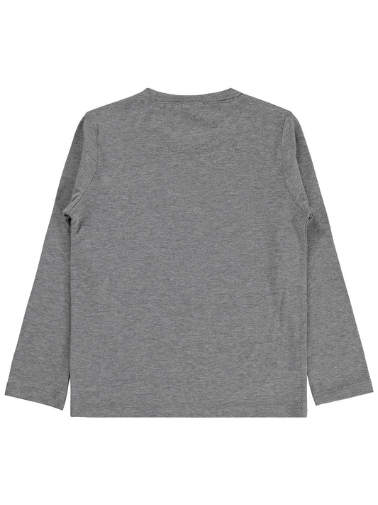 Civil Boys Erkek Çocuk Basic Sweatshirt | Likralı Süprem Uzun Kol | Okul Kreş ve Günlük Kullanım - Gri