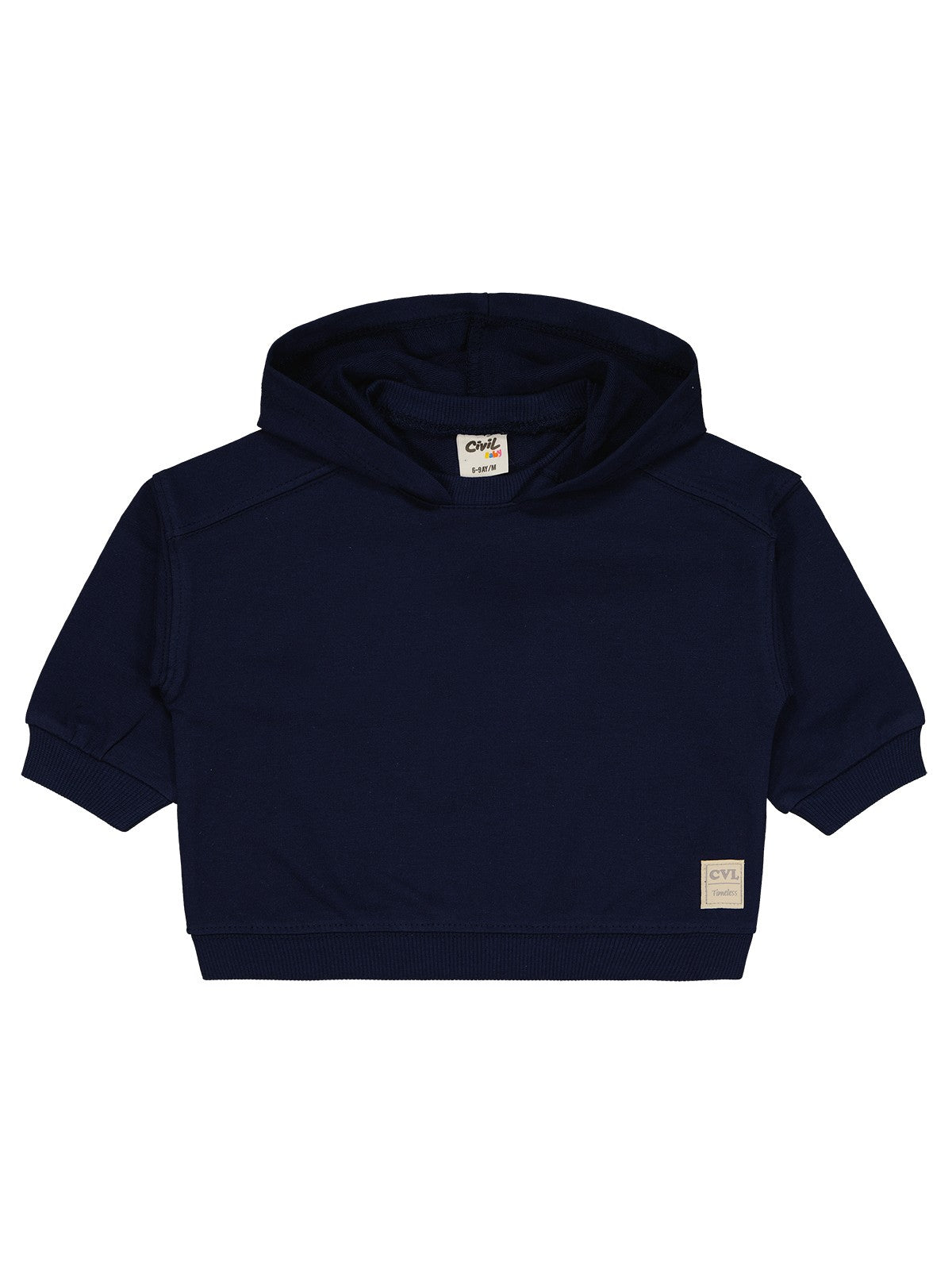 Civil Baby Civil Basic Timeless Kapüşonlu 6-18 Ay Sweatshirt - Lacivert