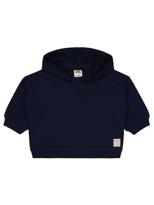 Civil Baby Civil Basic Timeless Kapüşonlu 6-18 Ay Sweatshirt - Lacivert