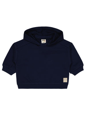 Civil Baby Civil Basic Timeless Kapüşonlu 6-18 Ay Sweatshirt - Lacivert