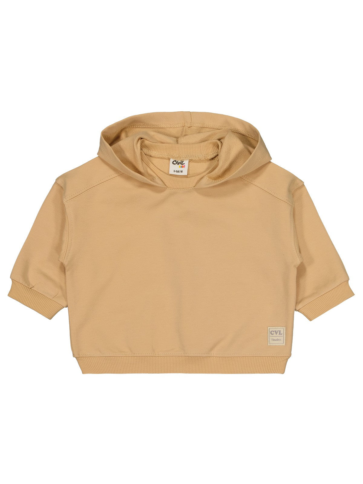 Civil Baby Civil Basic Timeless Kapüşonlu 6-18 Ay Sweatshirt - Kahverengi