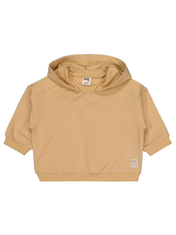 Civil Baby Civil Basic Timeless Kapüşonlu 6-18 Ay Sweatshirt - Kahverengi