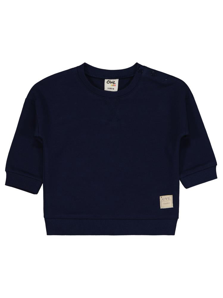 Civil Baby Civil Basic Timeless 6-18 Ay Sweatshirt - Lacivert