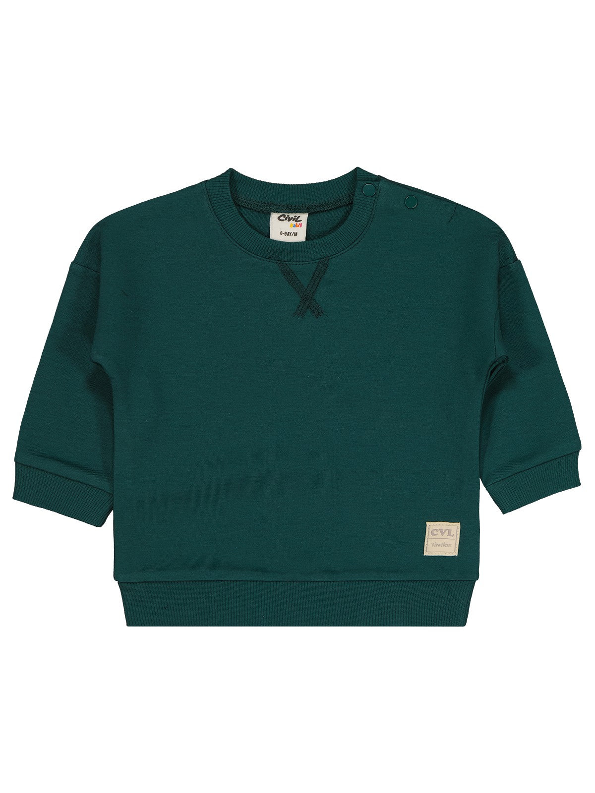 Civil Baby Civil Basic Timeless 6-18 Ay Sweatshirt - Yeşil