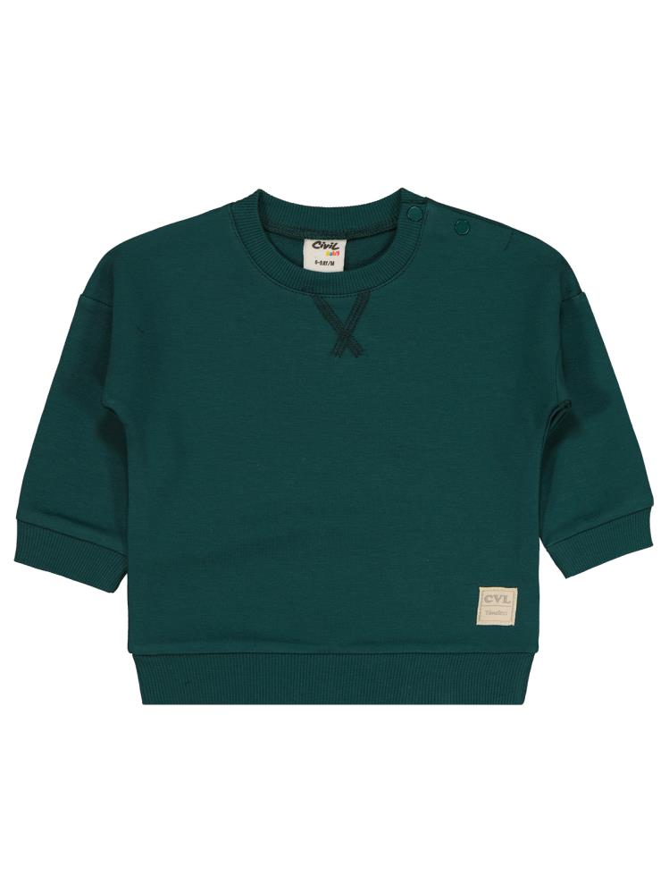 Civil Baby Civil Basic Timeless 6-18 Ay Sweatshirt - Yeşil