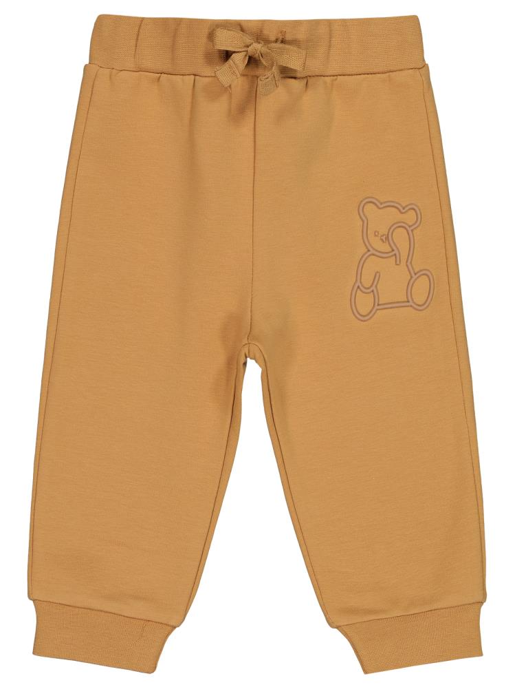 Civil Baby Teddy Baskılı 6-18 Ay Eşofman Altı - Hardal