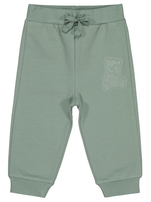 Civil Baby Teddy Baskılı 6-18 Ay Eşofman Altı - Yeşil