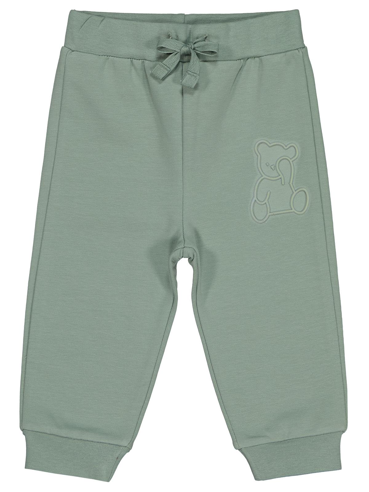 Civil Baby Teddy Baskılı 6-18 Ay Eşofman Altı - Yeşil