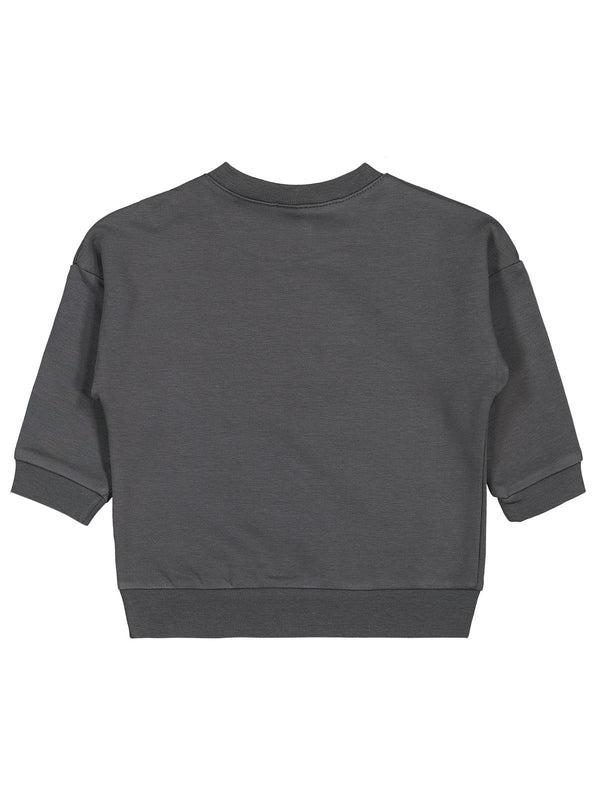 Civil Baby Teddy Baskılı 6-18 Ay Sweatshirt - Gri