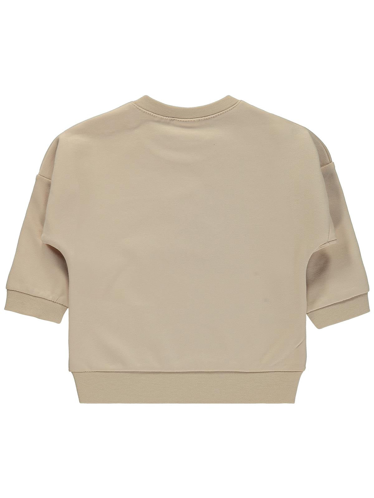 Civil Baby Teddy Baskılı 6-18 Ay Sweatshirt - Bej