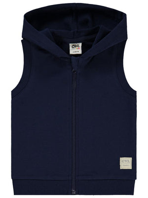 Civil Baby Civil Basic Timeless Kapüşonlu 6-18 Ay Yelek - Lacivert