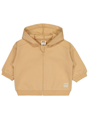 Civil Baby Civil Basic Timeless Kapüşonlu 6-18 Ay Hırka - Kahverengi