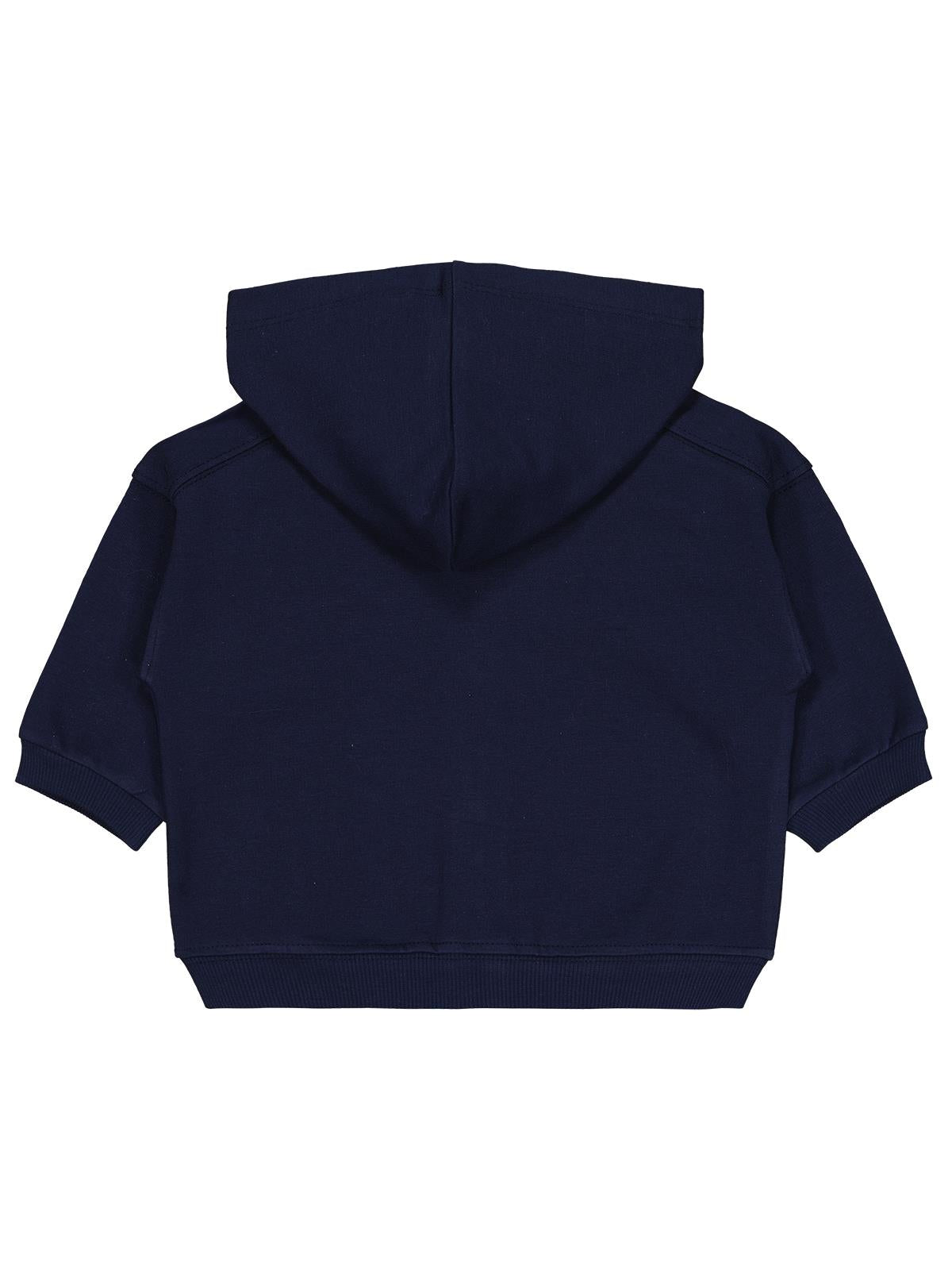 Civil Baby Civil Basic Timeless Kapüşonlu 6-18 Ay Hırka - Lacivert