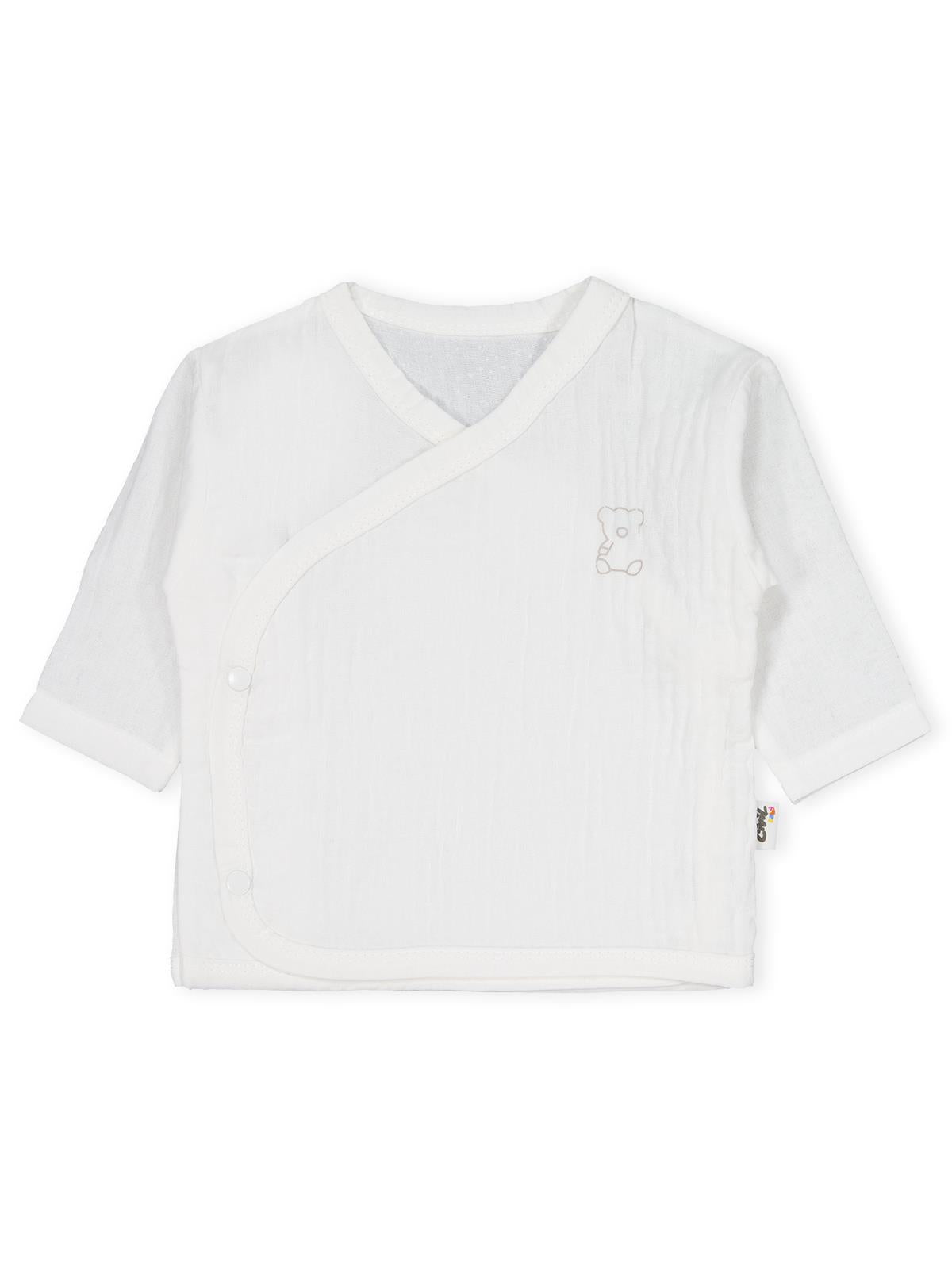 Civil Baby Ayıcık Baskılı Zıbın Takımları - Ekru