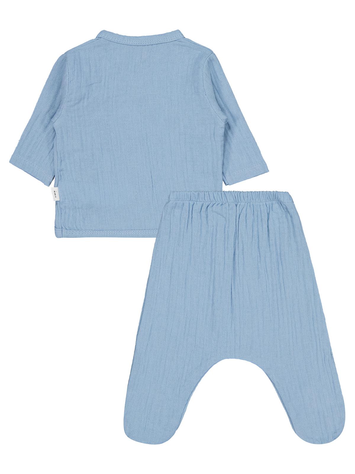 Civil Baby Ayıcık Baskılı Zıbın Takımları - Mavi