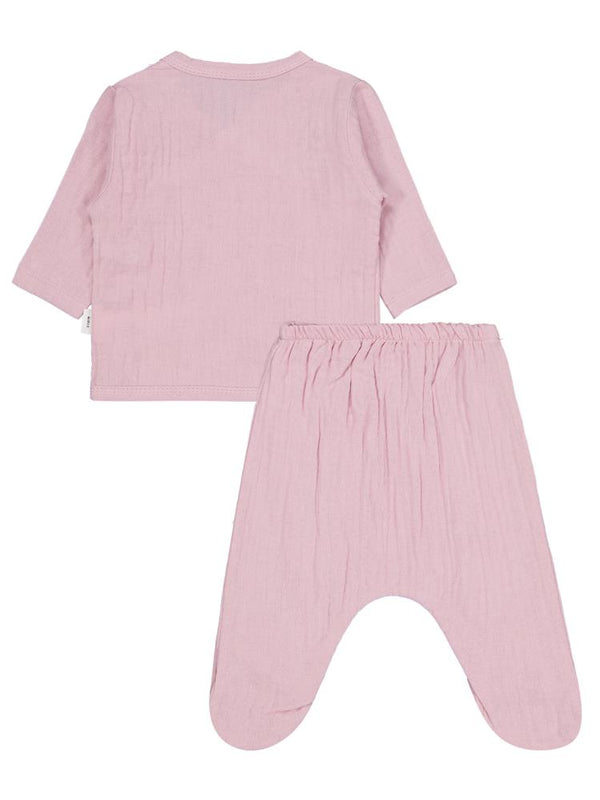 Civil Baby Ayıcık Baskılı Zıbın Takımları - Pembe