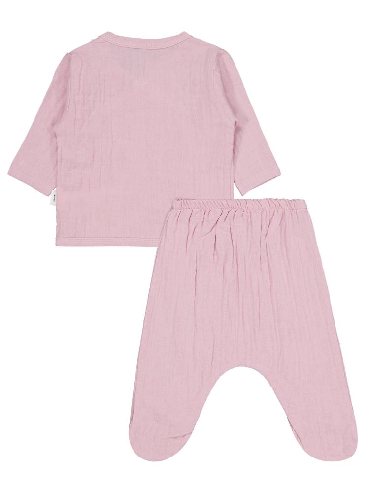 Civil Baby Ayıcık Baskılı Zıbın Takımları - Pembe