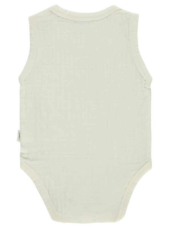 Civil Baby Ayıcık Baskılı 1-18 Ay Çıtçıtlı Badi - Ekru