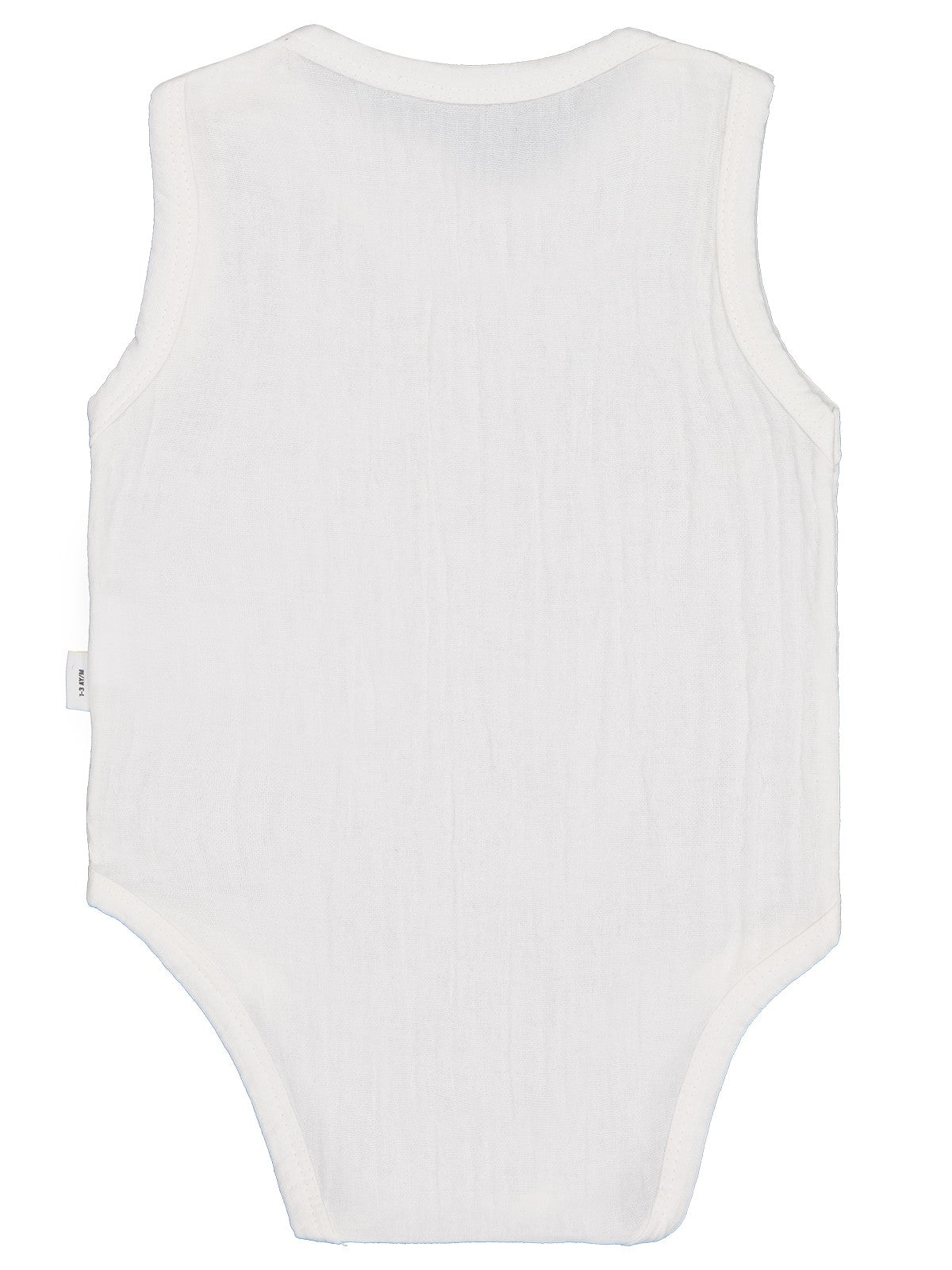 Civil Baby Ayıcık Baskılı 1-18 Ay Çıtçıtlı Badi - Ekru