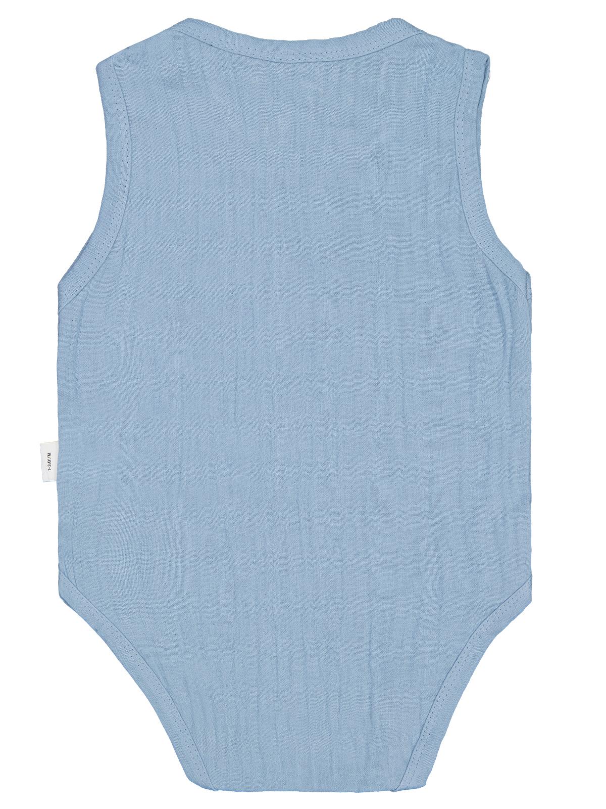 Civil Baby Ayıcık Baskılı 1-18 Ay Çıtçıtlı Badi - Mavi