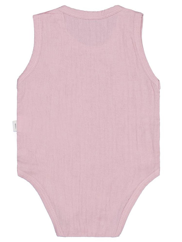 Civil Baby Ayıcık Baskılı 1-18 Ay Çıtçıtlı Badi - Pembe