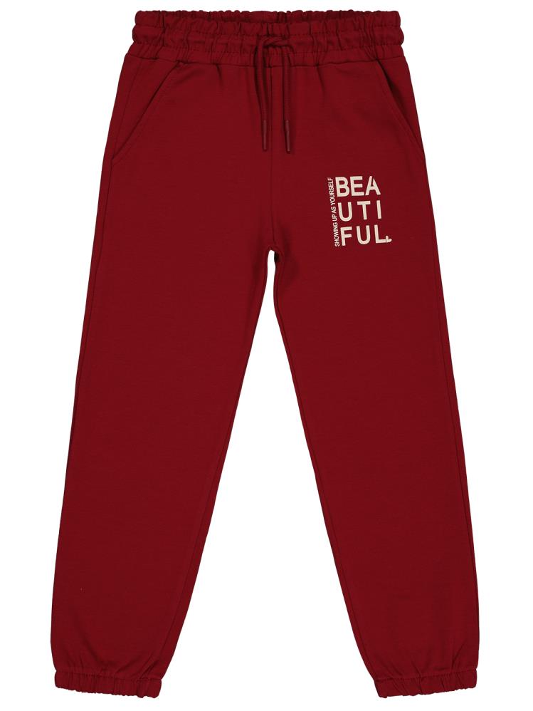 Civil Girls Basic 6-9 Yaş Eşofman Altı - Bordo