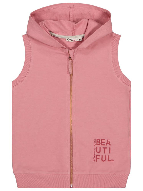 Civil Girls Basic 6-9 Yaş Yelek - Pembe