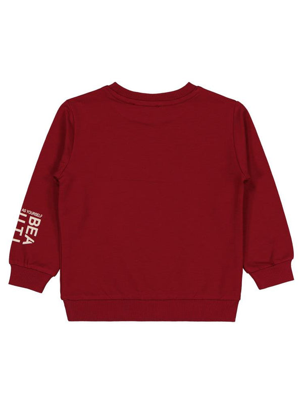 Civil Girls Basic 2-5 Yaş Sweatshirt - Bordo
