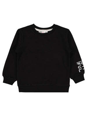 Civil Girls Basic 2-5 Yaş Sweatshirt - Siyah