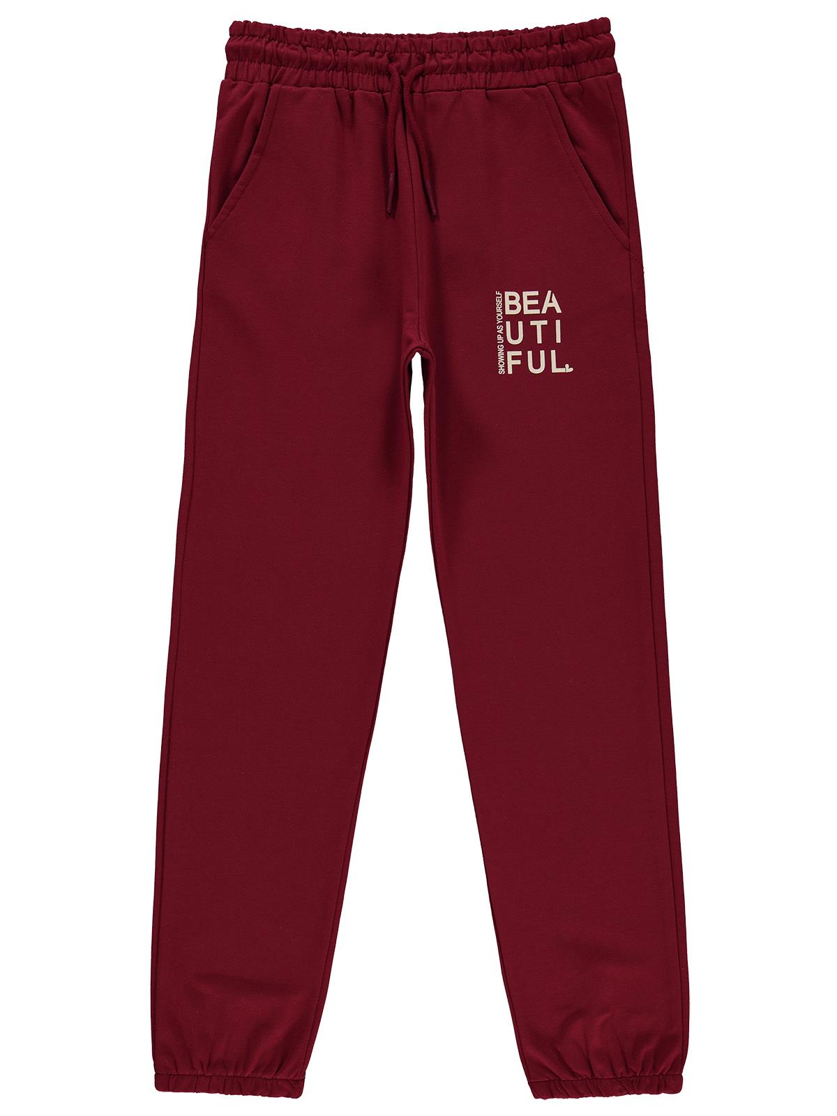 Civil Girls Basic 10-13 Yaş Eşofman Altı - Bordo