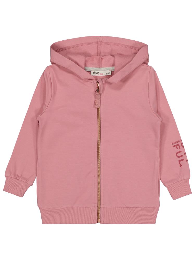 Civil Girls Basic 2-5 Yaş Hırka - Pembe