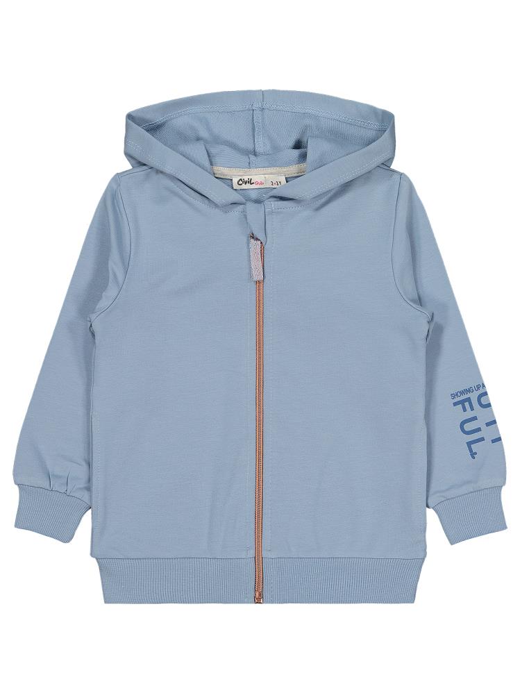 Civil Girls Basic 2-5 Yaş Hırka - Mavi