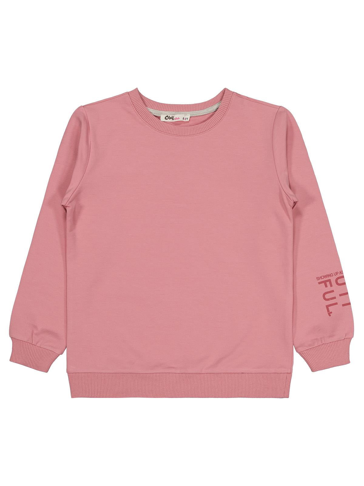 Civil Girls Basic 10-13 Yaş Sweatshirt - Pembe