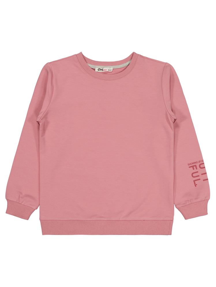 Civil Girls Basic 6-9 Yaş Sweatshirt - Pembe
