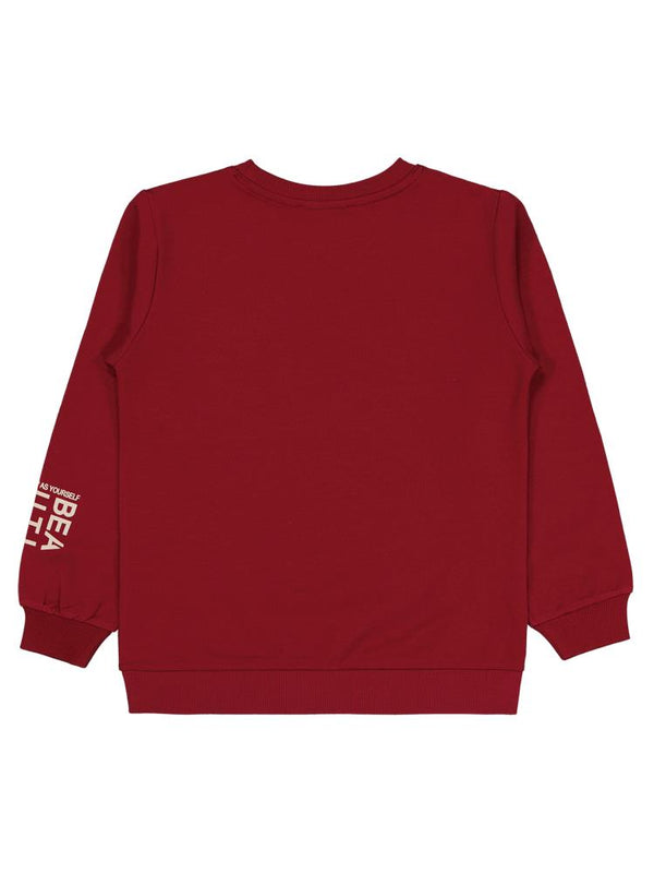Civil Girls Basic 6-9 Yaş Sweatshirt - Bordo
