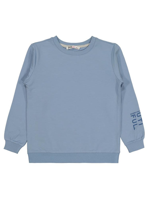 Civil Girls Basic 6-9 Yaş Sweatshirt - Mavi