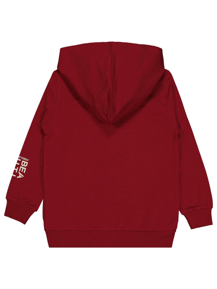 Civil Girls Basic 10-13 Yaş Hırka - Bordo