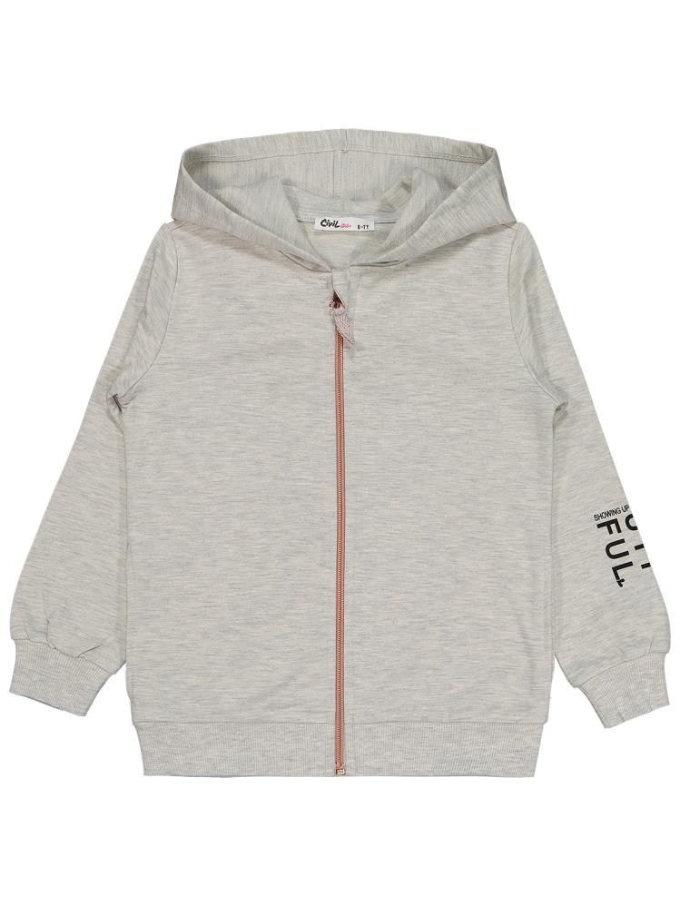 Civil Girls Basic 6-9 Yaş Hırka - Ekru