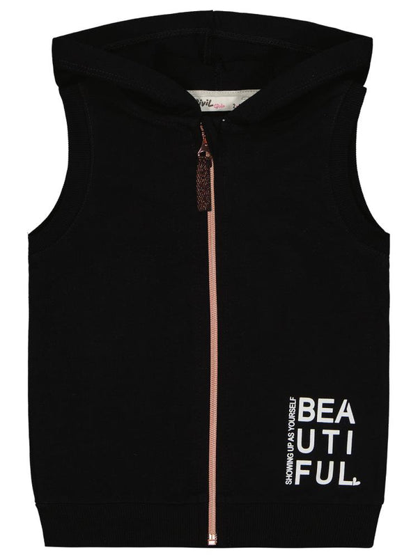 Civil Girls Basic 2-5 Yaş Yelek - Siyah