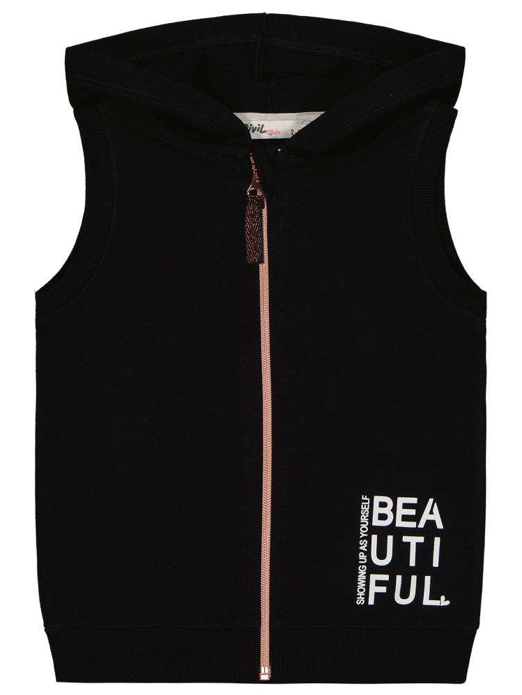 Civil Girls Basic 2-5 Yaş Yelek - Siyah