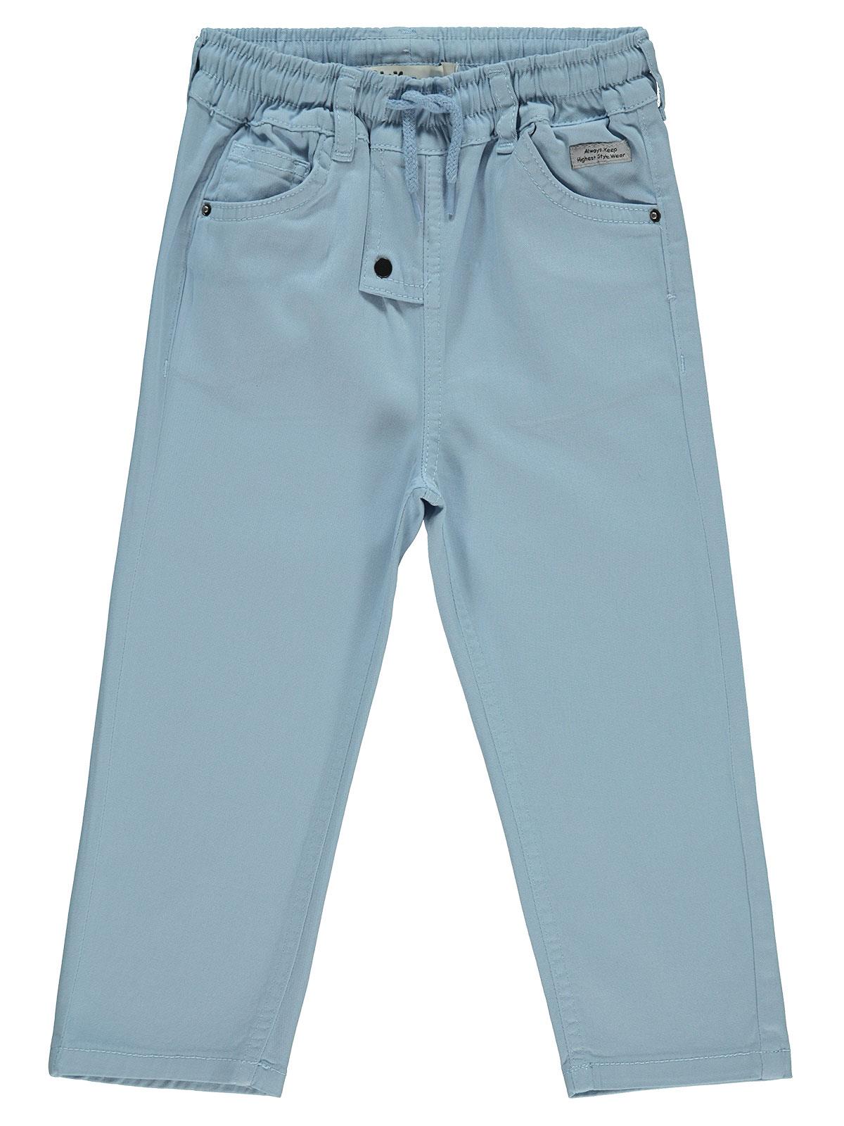 Civil Boys Süs Düğmeli Beli Lastikli 2-5 Yaş Pantolon - Mavi