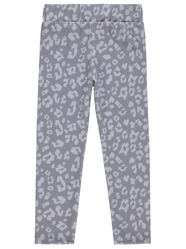 Civil Girls Leopar 10-13 Yaş Tayt - Gri