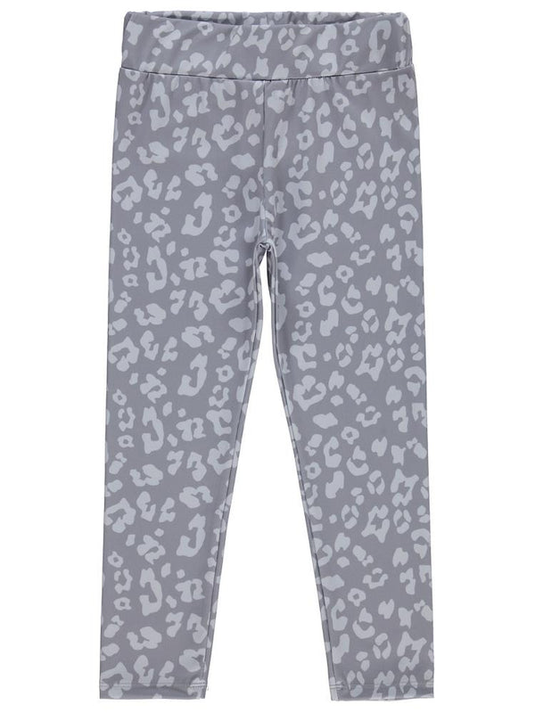 Civil Girls Leopar 10-13 Yaş Tayt - Gri