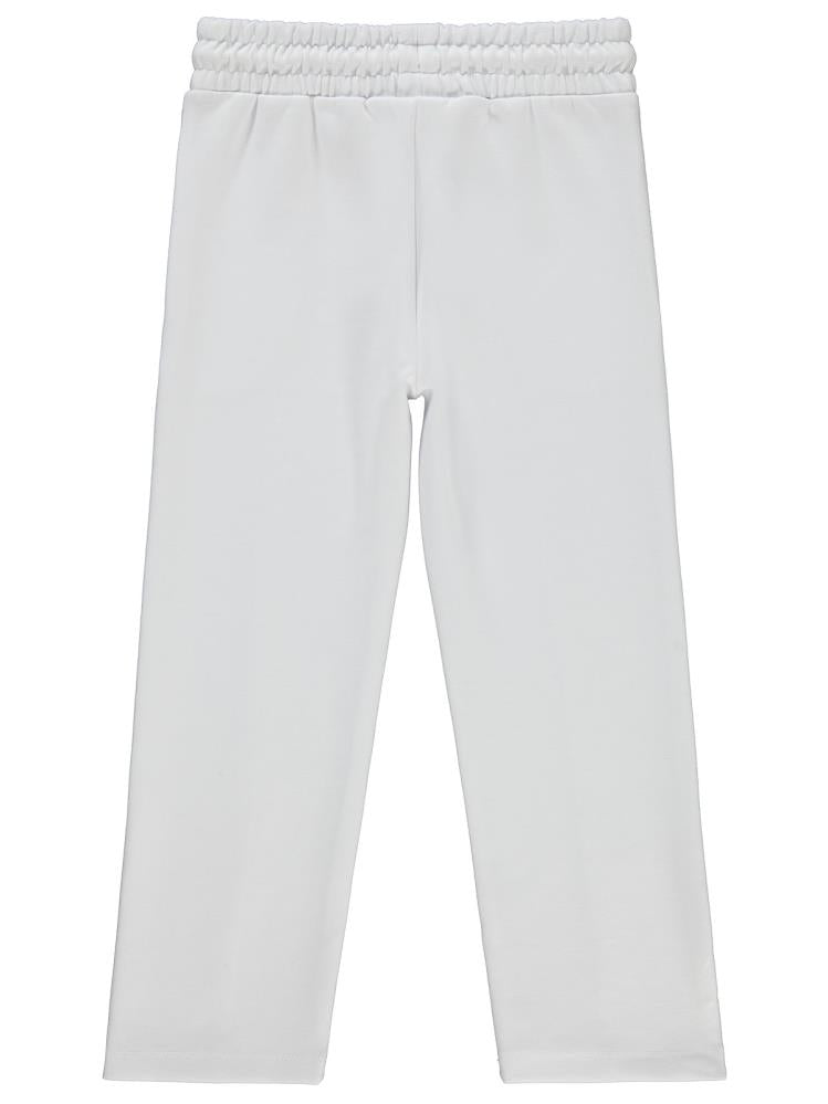 Civil Girls Leopar Baskılı 6-9 Yaş Eşofman Altı - Beyaz