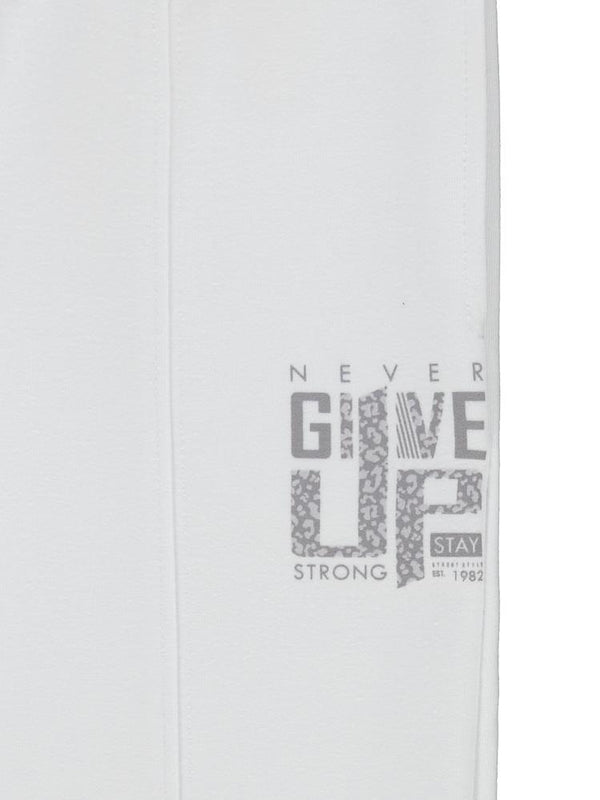 Civil Girls Leopar Baskılı 6-9 Yaş Eşofman Altı - Beyaz